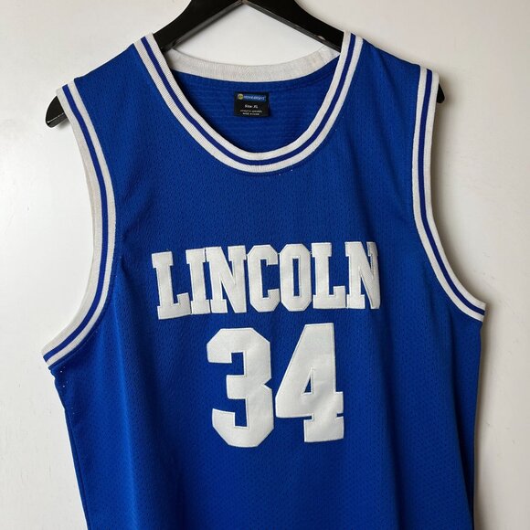 He Got Game Movie Shuttlesworth Lincoln Movie Jersey Adult Blue White XL Solid - Picture 14 of 16